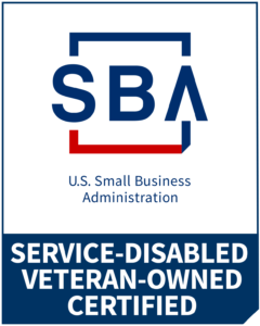 Service-Disabled Veteran-Owned Small Business certified by the U.S. Small Business Administration